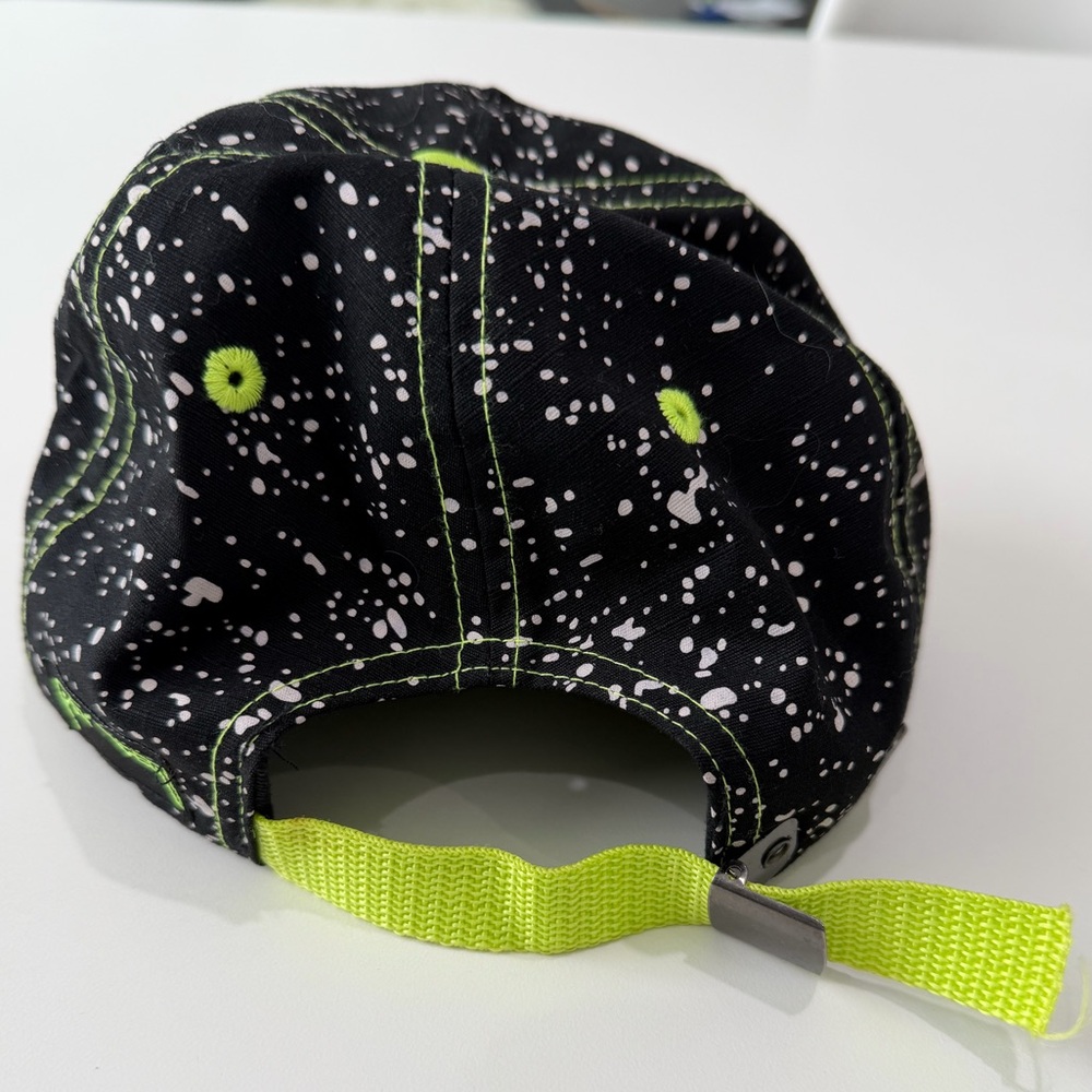 Pit Viper Black and Neon Green Splatter Hat - Picture 2 of 3